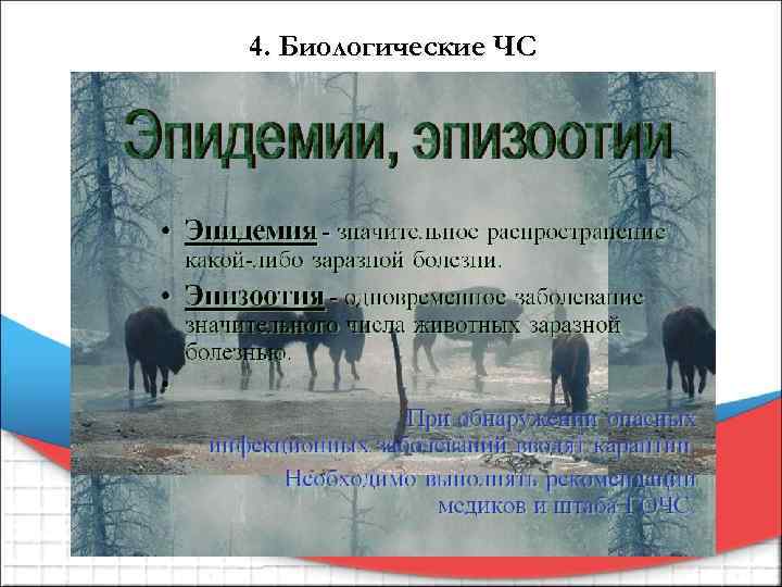 4. Биологические ЧС 