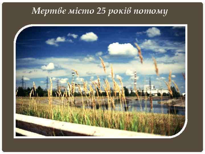 Мертве місто 25 років потому 