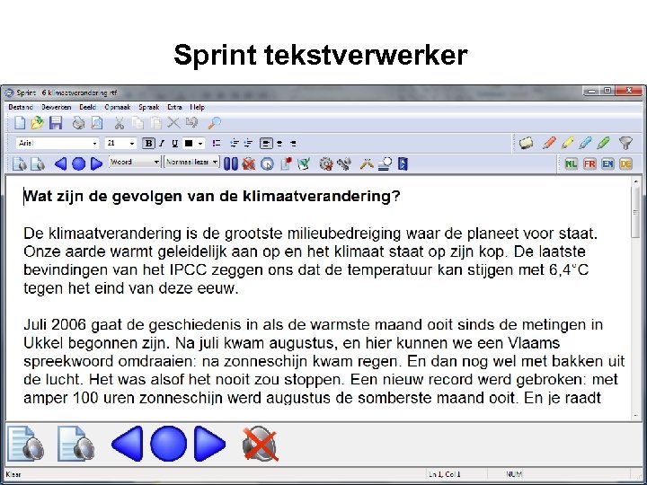 Sprint tekstverwerker 