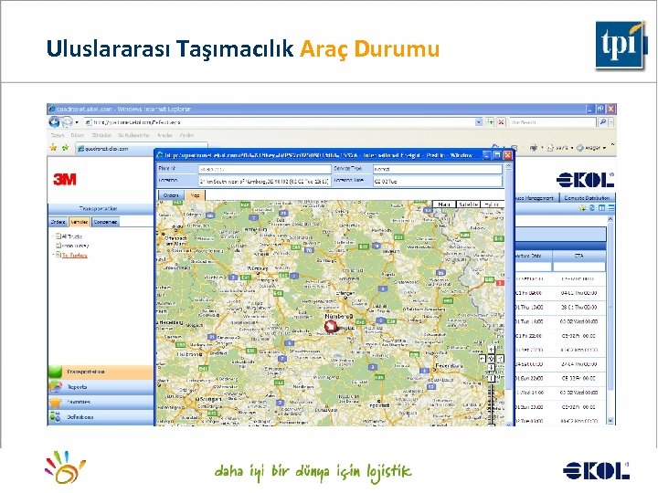 Uluslararası Taşımacılık Araç Durumu Logistics for a better world. . . 