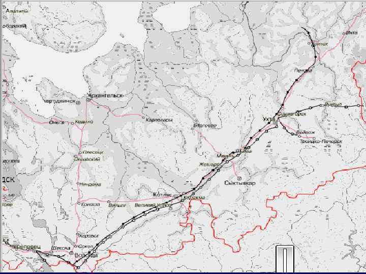 Схема железной дороги от москвы до котласа
