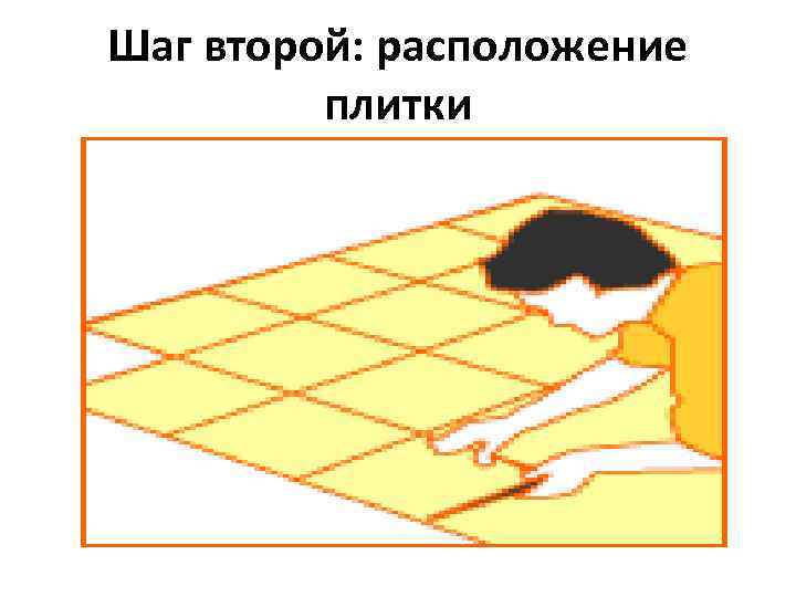 Шаг второй: расположение плитки 