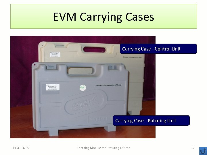 EVM Carrying Cases Carrying Case - Control Unit Carrying Case - Balloting Unit 19