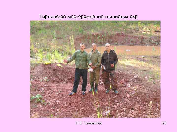 Тирлянское месторождение глинистых охр Н. В. Грановская 28 