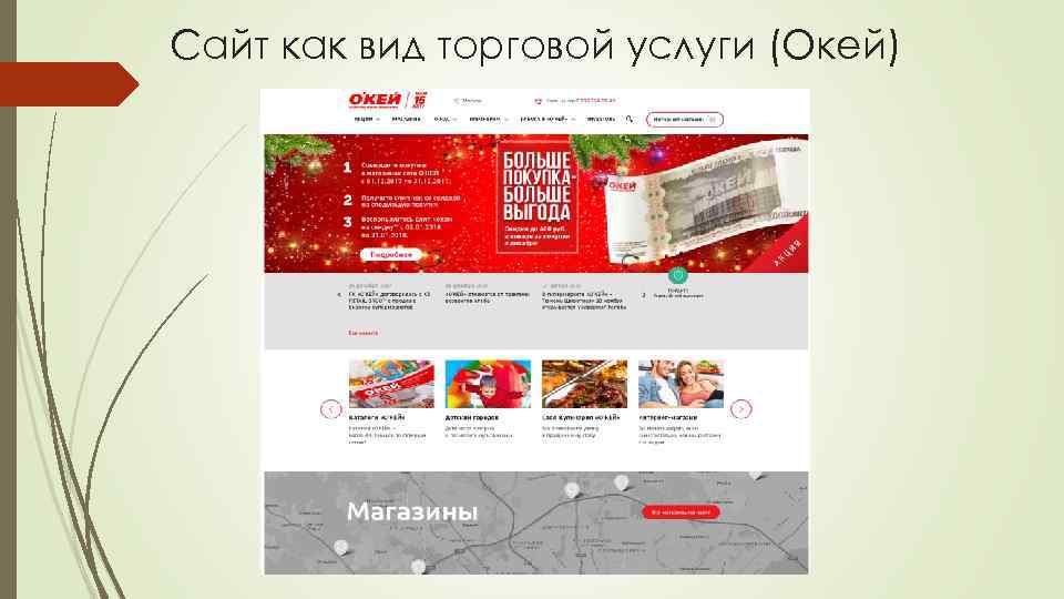 Сайт как вид торговой услуги (Окей) 