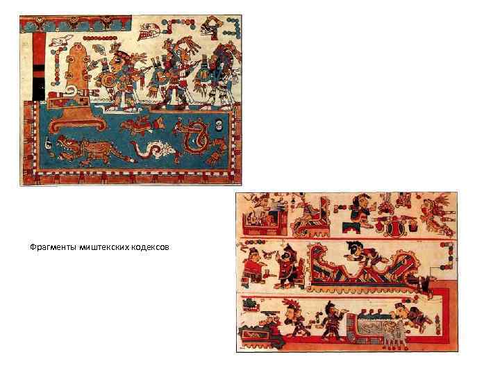 Фрагменты миштекских кодексов 