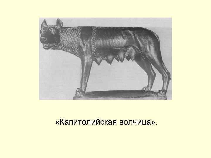  «Капитолийская волчица» . 