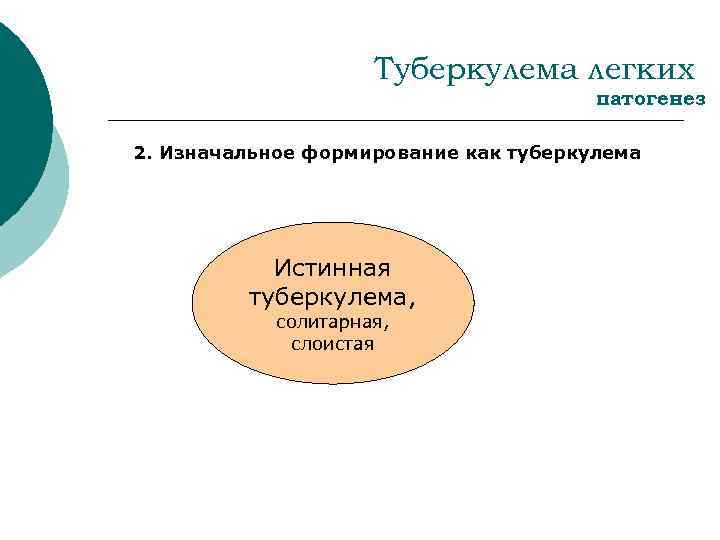 Туберкулема легких патогенез 2. Изначальное формирование как туберкулема Истинная туберкулема, солитарная, слоистая 