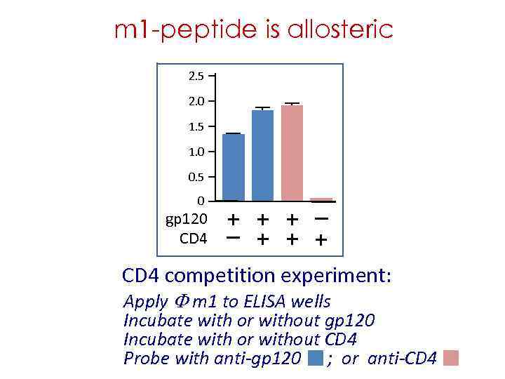 m 1 -peptide is allosteric 2. 5 2. 0 1. 5 1. 0 0.