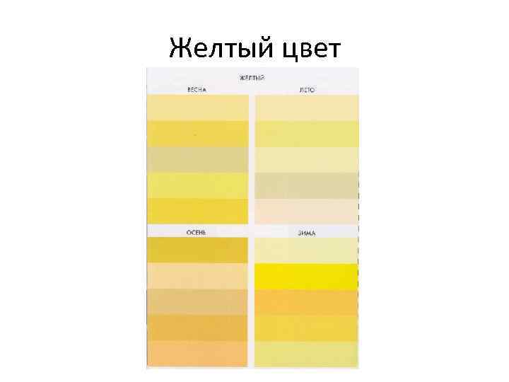 Желтый цвет 