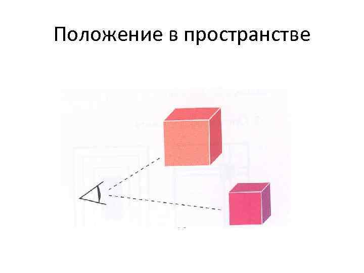 Положение в пространстве 
