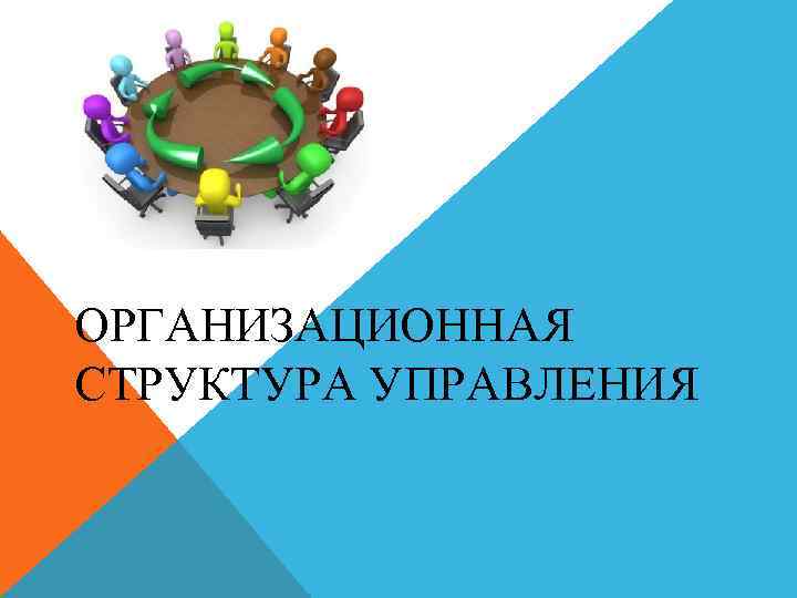 ОРГАНИЗАЦИОННАЯ СТРУКТУРА УПРАВЛЕНИЯ 