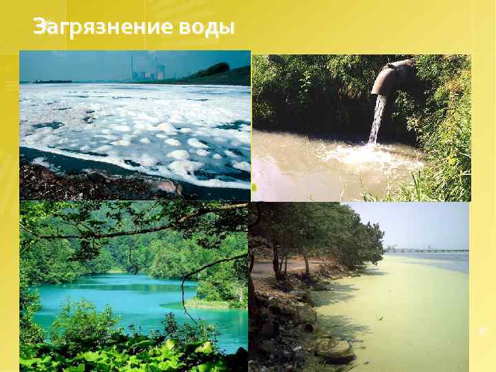 Загрязнение воды 