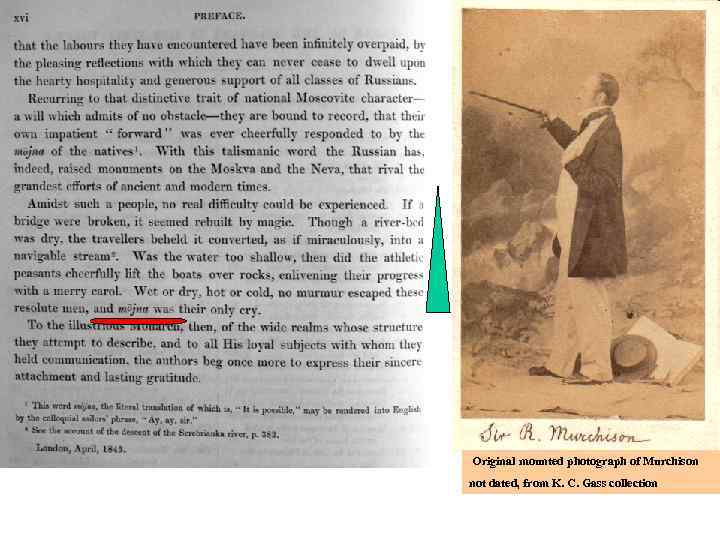  Original mounted photograph of Murchison not dated, from K. C. Gass collection 