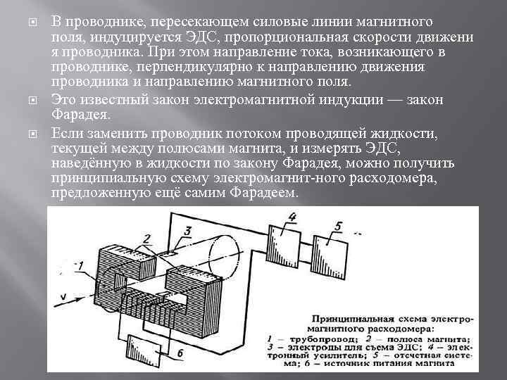  В проводнике, пересекающем силовые линии магнитного поля, индуцируется ЭДС, пропорциональная скорости движени я