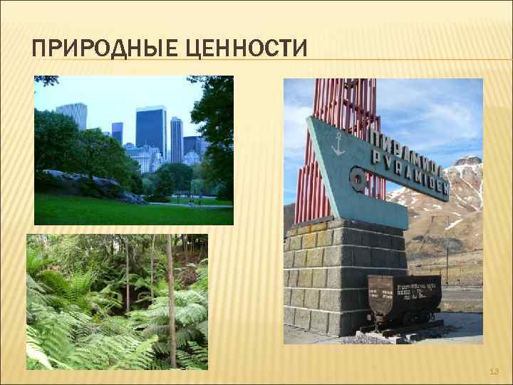 ПРИРОДНЫЕ ЦЕННОСТИ 13 