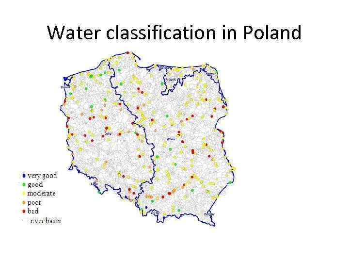 Water classification in Poland 