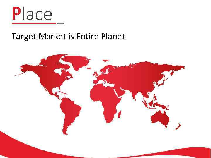 Place Target Market is Entire Planet 