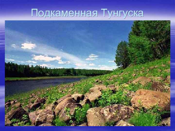 Подкаменная Тунгуска 