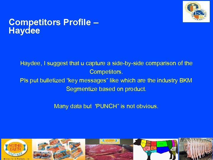 Competitors Profile – Haydee, I suggest that u capture a side-by-side comparison of the