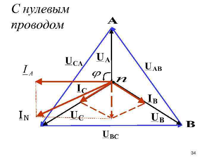 С нулевым проводом 34 