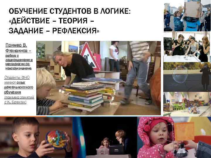 ОБУЧЕНИЕ СТУДЕНТОВ В ЛОГИКЕ: «ДЕЙСТВИЕ – ТЕОРИЯ – ЗАДАНИЕ – РЕФЛЕКСИЯ» Пример В. Фтенакиса