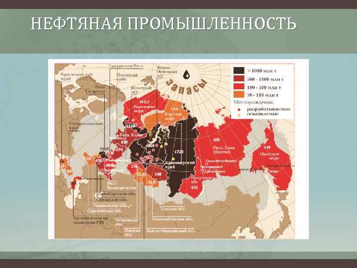 НЕФТЯНАЯ ПРОМЫШЛЕННОСТЬ 