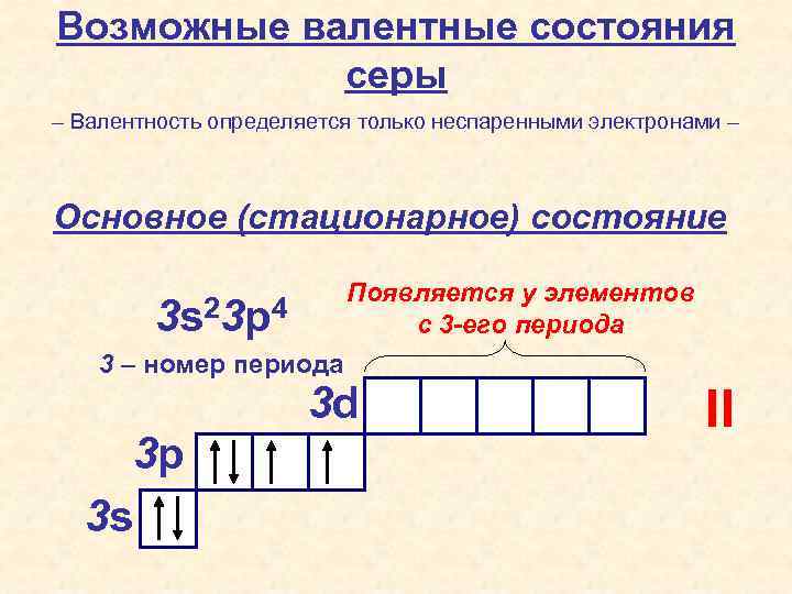 2 неспаренных электрона