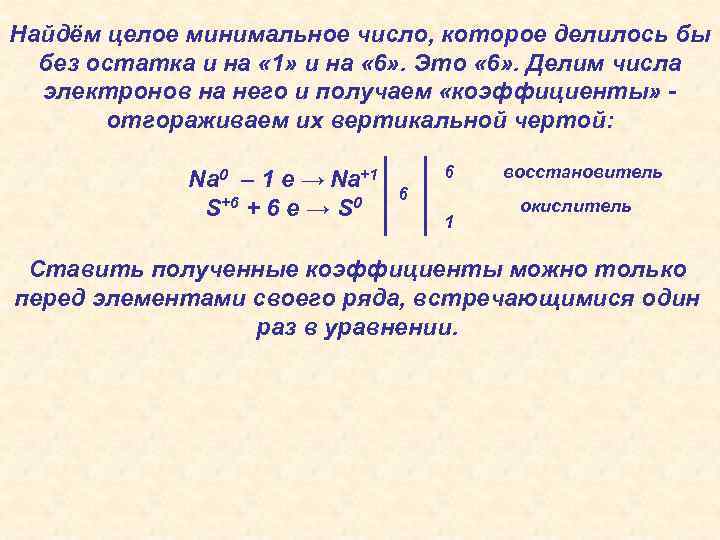 Найдём целое минимальное число, которое делилось бы без остатка и на « 1» и