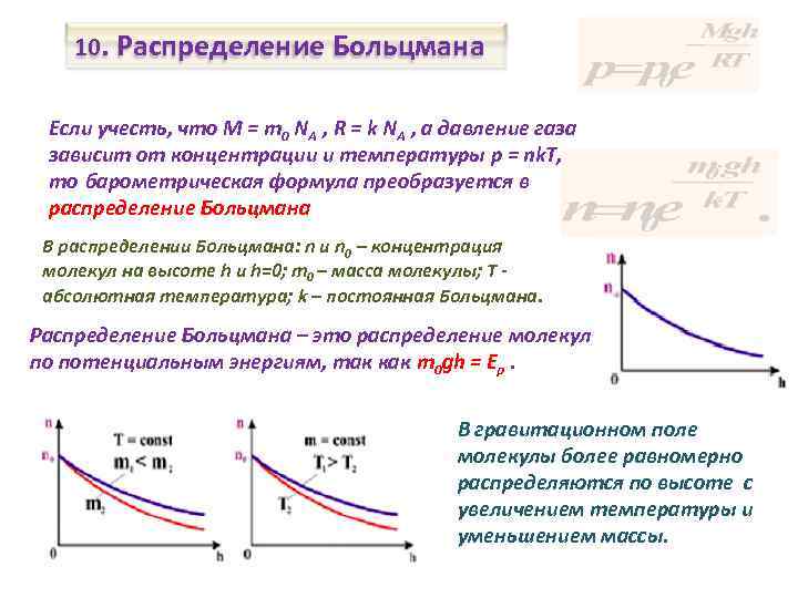 Распределение больцмана