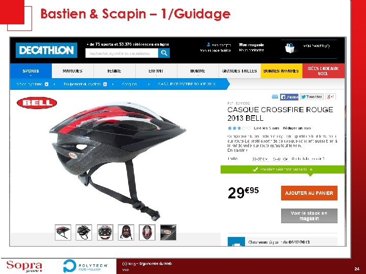 Bastien & Scapin – 1/Guidage (c) 2013 – Ergonomie du Web v 1. 0