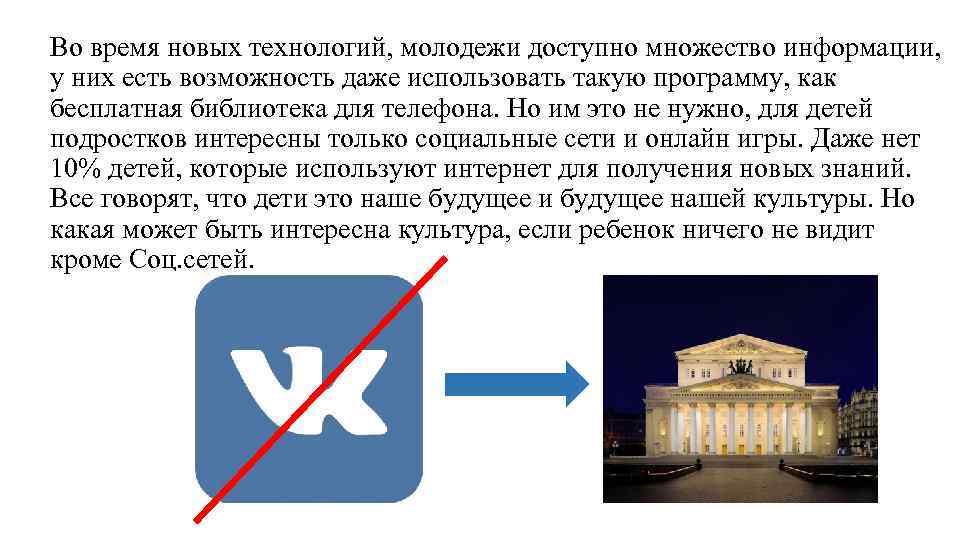 Во время новых технологий, молодежи доступно множество информации, у них есть возможность даже использовать