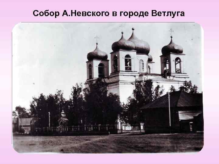 Собор А. Невского в городе Ветлуга 