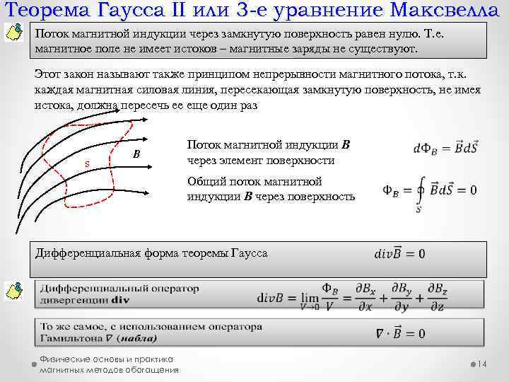 Теорема гаусса. Теорема Островского Гаусса для магнитного поля. Теорема Гаусса для магнитного поля формула. Теорема Гаусса для магнитного поля в веществе. Теорема Гаусса для магнитного поля в теории Максвелла.