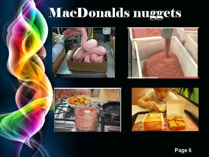 Mac. Donalds nuggets Free Powerpoint Templates Page 6 