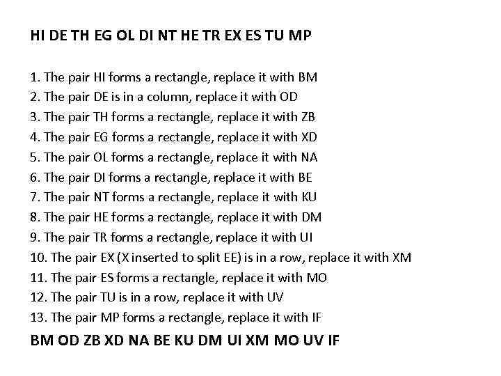 HI DE TH EG OL DI NT HE TR EX ES TU MP 1.