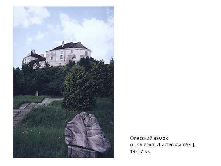 Олесский замок (п. Олеско, Львовская обл. ), 14 -17 вв. 