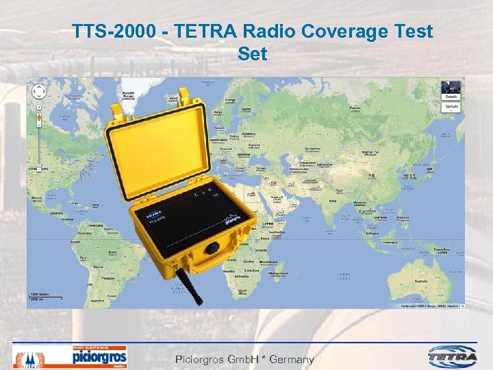 TTS-2000 - TETRA Radio Coverage Test Set Piciorgros Gmb. H * Germany 