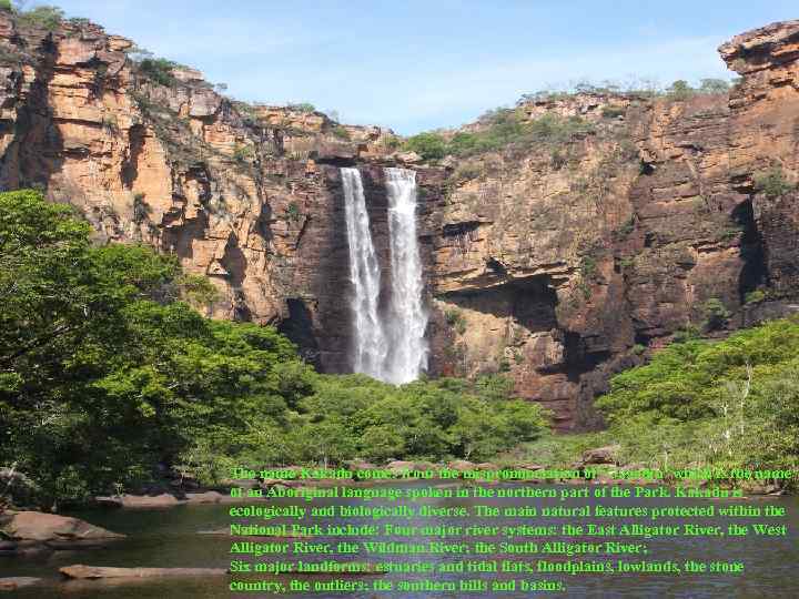 The name Kakadu comes from the mispronunciation of ‘Gagadju’ which is the name of