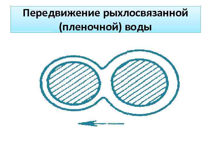 Передвижение рыхлосвязанной (пленочной) воды 