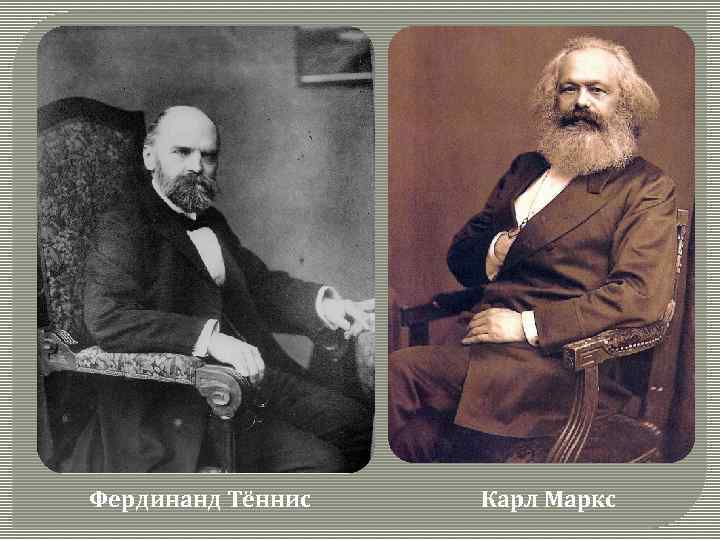 Фердинанд Тённис Карл Маркс 