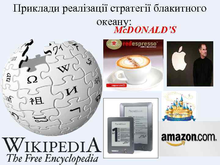 Приклади реалізації стратегії блакитного океану: Mc. DONALD’S 