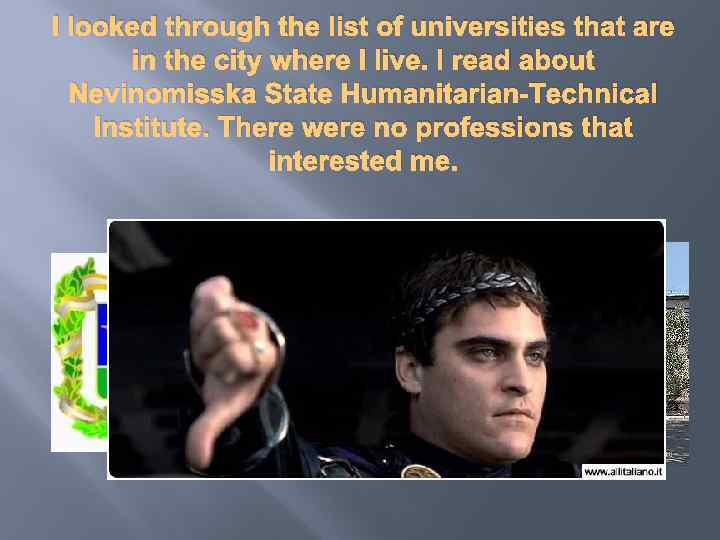 I looked through the list of universities that are in the city where I