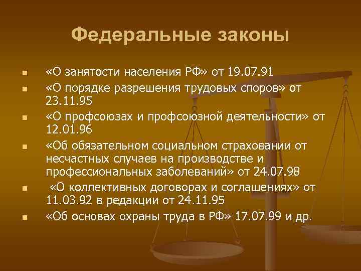 План трудовое право в рф