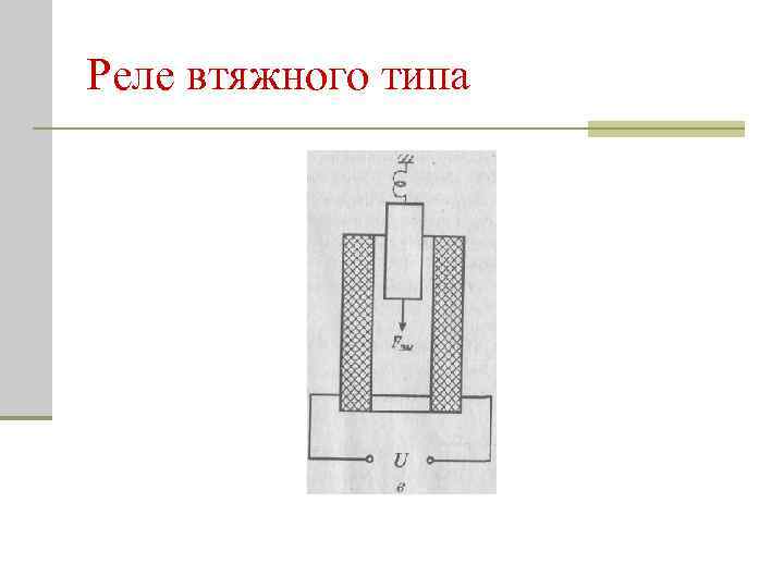 Реле втяжного типа 