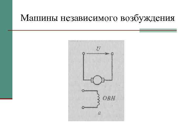 Машины независимого возбуждения 