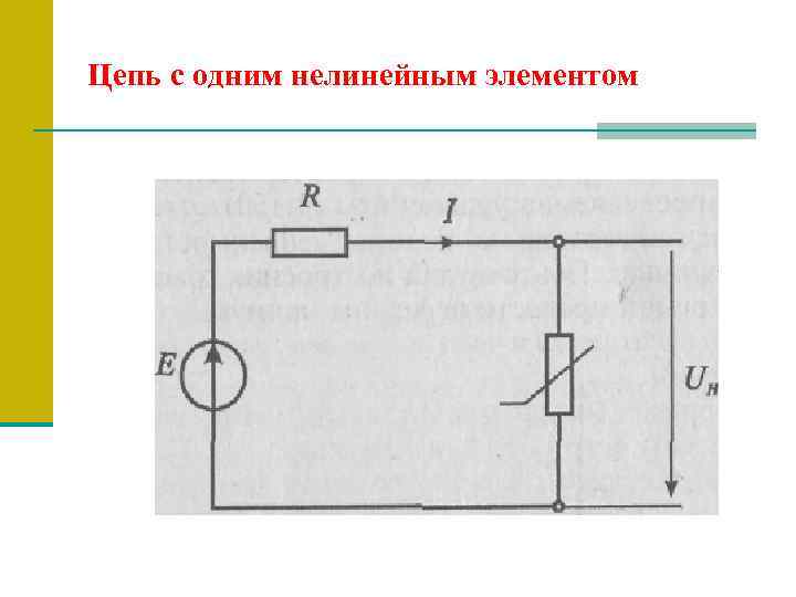 Цепь с одним нелинейным элементом 
