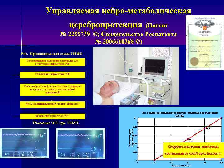 Управляемая нейро-метаболическая церебропротекция (Патент № 2255739 ©; Свидетельство Роспатента № 2006610368 ©) Рис. График