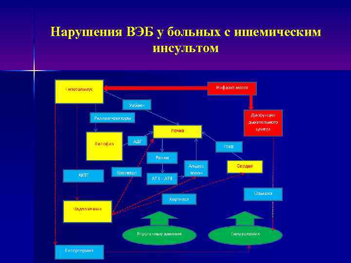 Нарушения ВЭБ у больных с ишемическим инсультом 