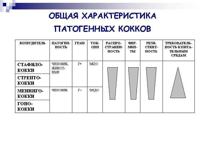 ОБЩАЯ ХАРАКТЕРИСТИКА ПАТОГЕННЫХ КОККОВ ВОЗБУДИТЕЛЬ СТАФИЛОКОККИ ПАТОГЕННОСТЬ ГРАМ ТОКСИН ЧЕЛОВЕК, ЖИВОТНЫЕ Г+ ЭКЗО ЧЕЛОВЕК